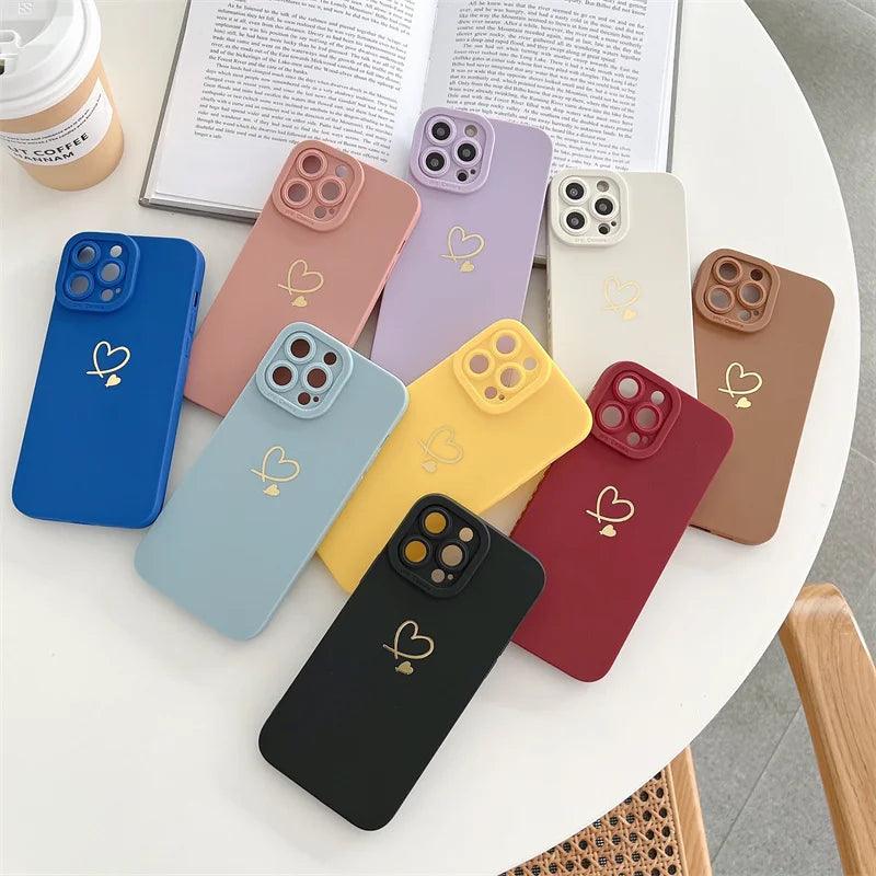 Protective Case for iPhone X to 12 Lovers of Love - Item - BAI-DAY 