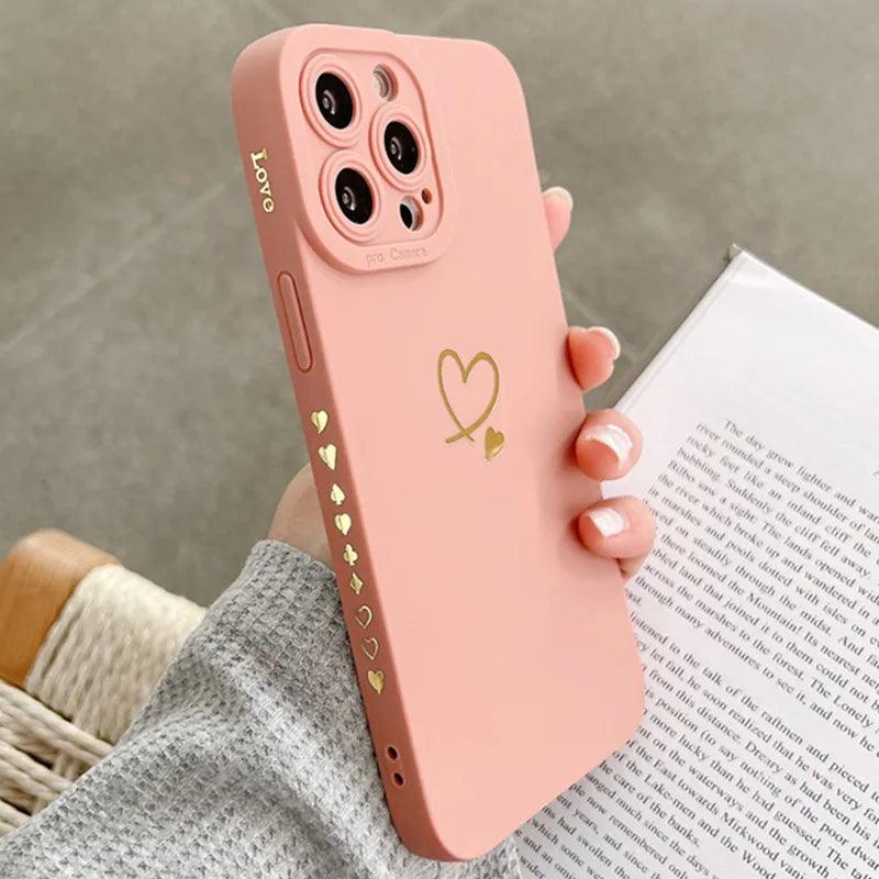 Protective Case for iPhone X to 12 Lovers of Love - Item - BAI-DAY 