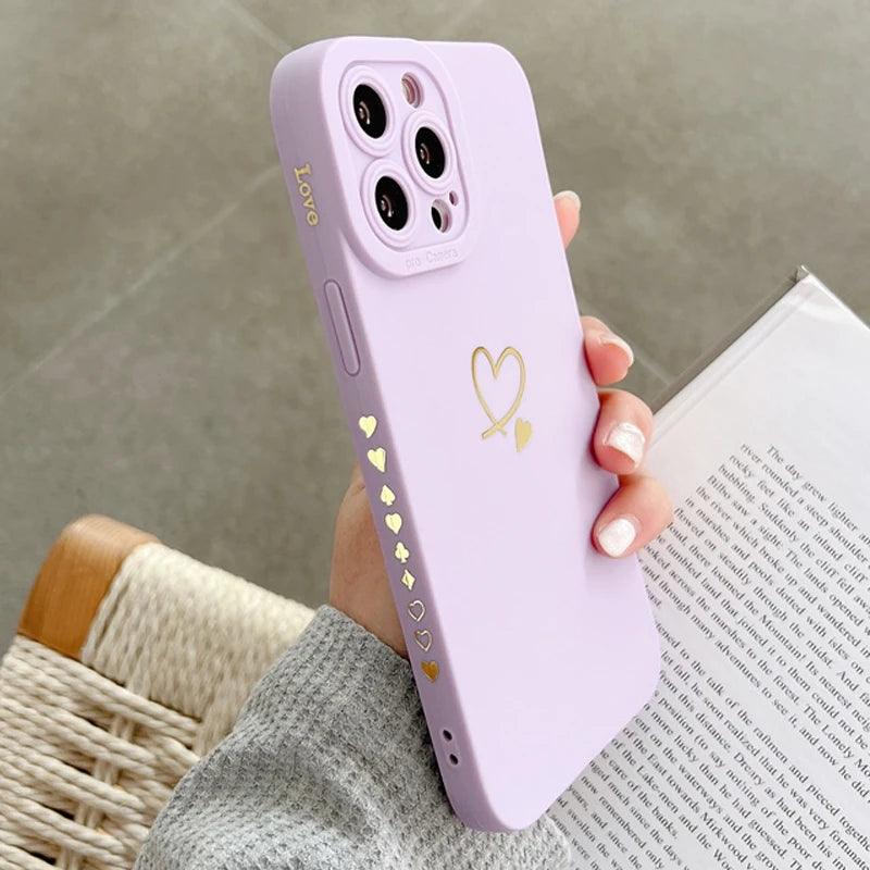 Protective Case for iPhone X to 12 Lovers of Love - Item - BAI-DAY 