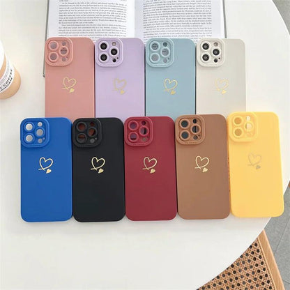 Protective Case for iPhone X to 12 Lovers of Love - Item - BAI-DAY 