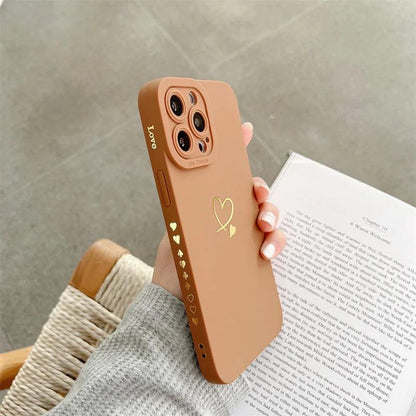 Protective Case for iPhone X to 12 Lovers of Love - Item - BAI-DAY 