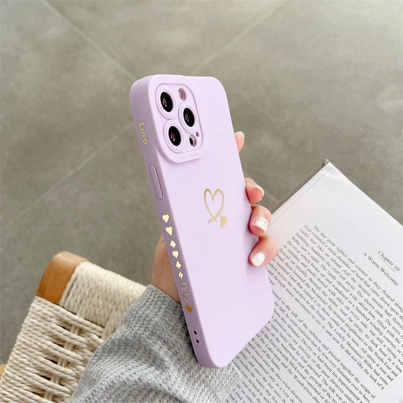 Protective Case for iPhone X to 12 Lovers of Love - Item - BAI-DAY 