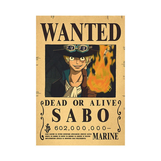 Sabo One Piece WANTED Custom Wall Poster  - LANDIBY