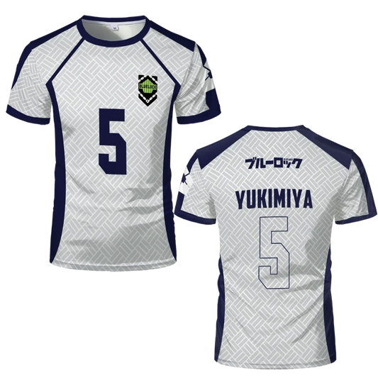 Yukimiya White Custom Anime Blue Lock Jersey  - LANDIBY