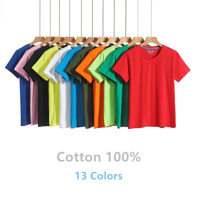 Colorful Top 100% Cotton Short Sleeve Unisex T-Shirt - Item - BAI-DAY