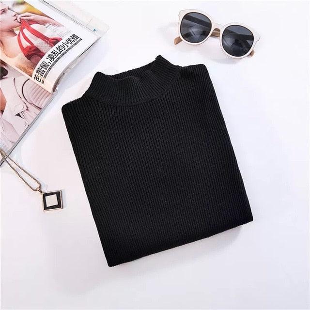 Bodycon Turtleneck Sweater - Item - BAI-DAY