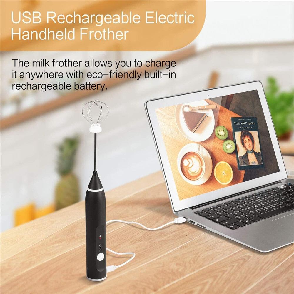 Cordless 3 in 1 Electric Whisk Rechargeable with USB Port - Item - BAI-DAY