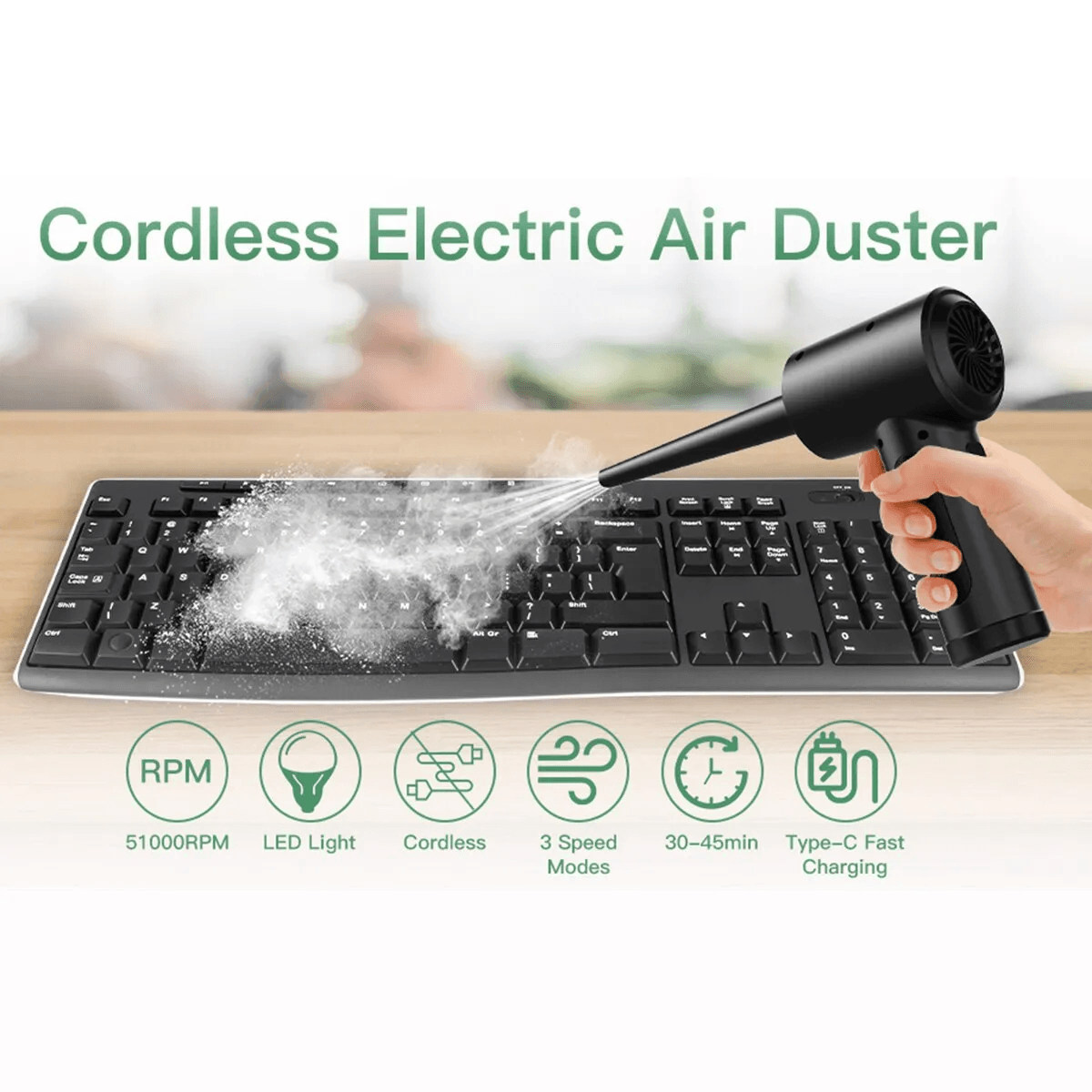 Cordless Portable Air Duster & Inflator - Item - BAI-DAY