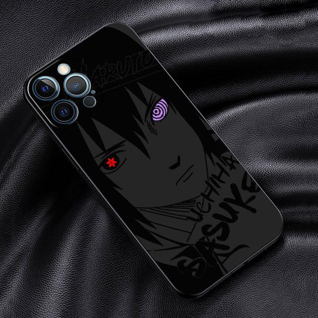 Custom Black iPhone Case (5 to X) with Naruto Characters - Item - BAI-DAY