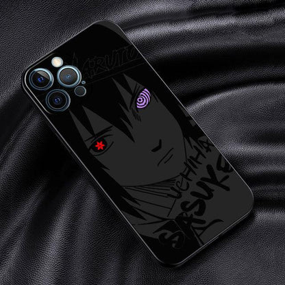 Custom Black iPhone Case (5 to X) with Naruto Characters - Item - BAI-DAY