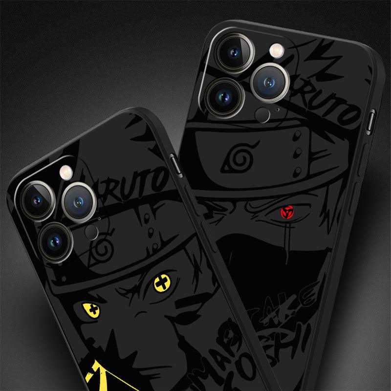 Custom Black iPhone Case (5 to X) with Naruto Characters - Item - BAI-DAY