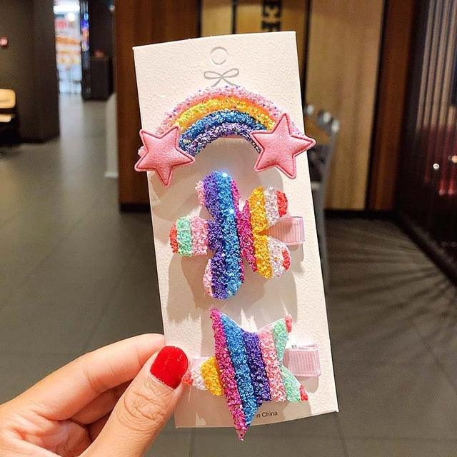 Cute Rainbow Hairpins - Item - BAI-DAY