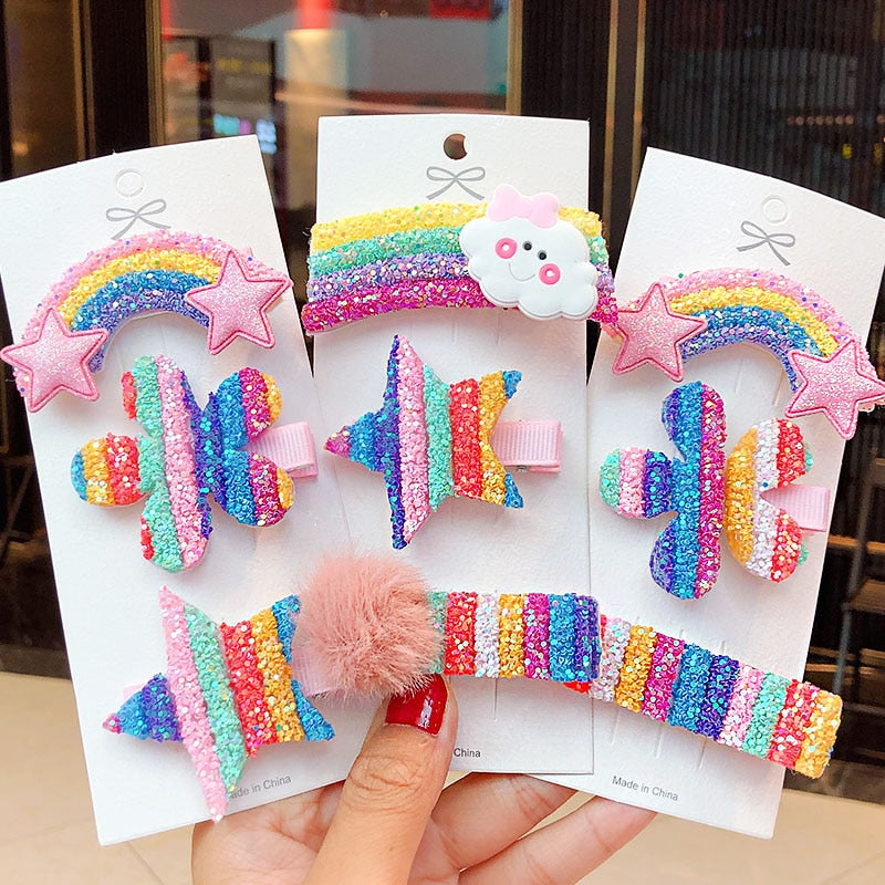 Cute Rainbow Hairpins - Item - BAI-DAY