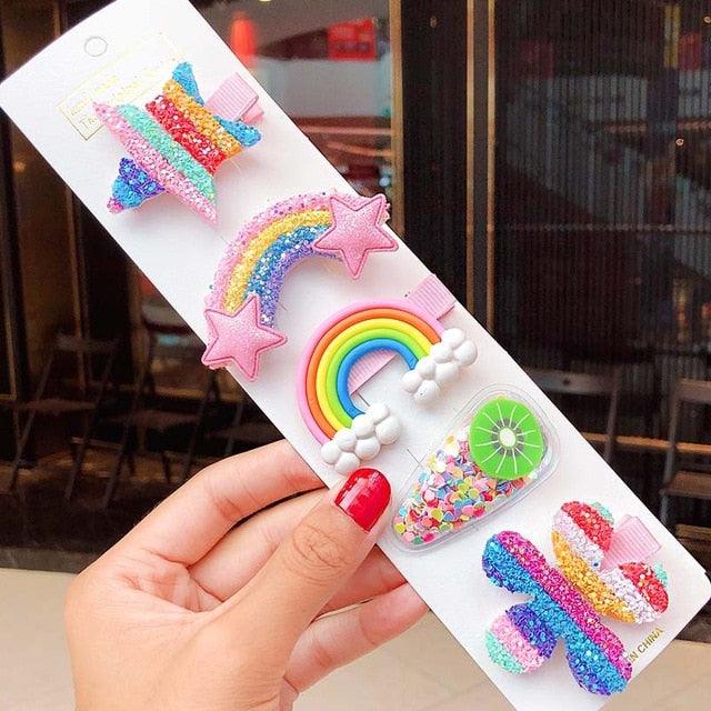 Cute Rainbow Hairpins - Item - BAI-DAY