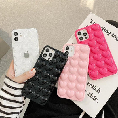 Full Lovely Heart iPhone Case (6 to 14) - Item - BAI-DAY