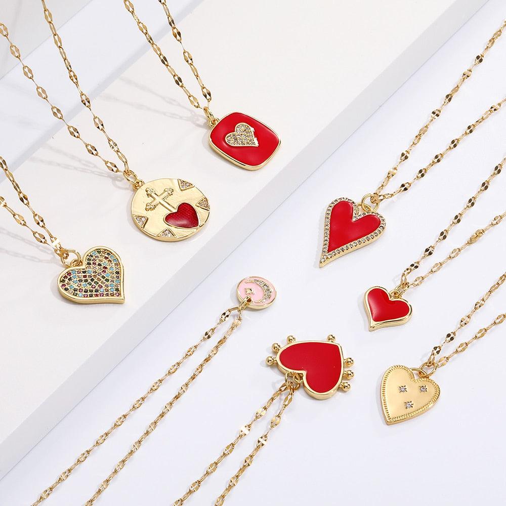 Heart Shaped Necklace and Pendant - Item - BAI-DAY