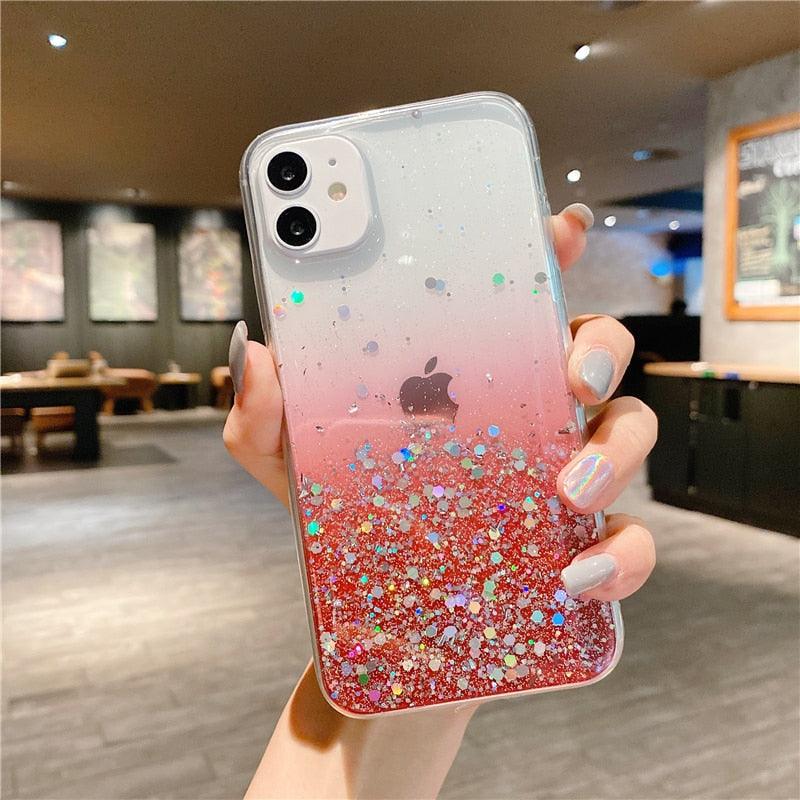 Rainbow Glitter iPhone Case (8-13) - Item - BAI-DAY