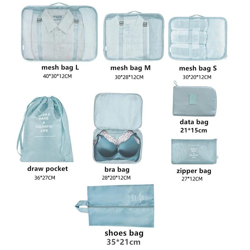 Set of 8 Storage Bags and Luggage - Item - BAI-DAY