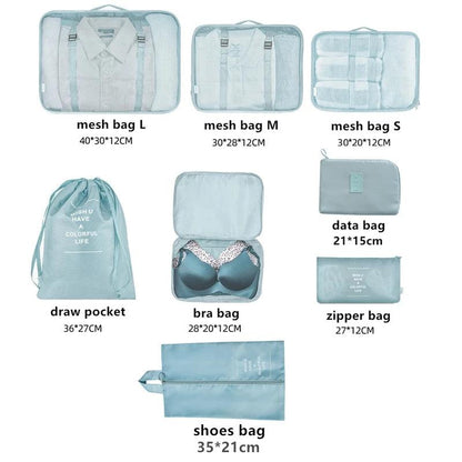 Set of 8 Storage Bags and Luggage - Item - BAI-DAY